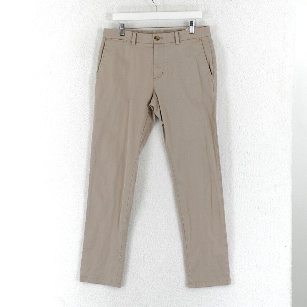 Vineyard Vines Tan‎ Mid Rise Cotton Breaker Pant Chino Pants 33/32